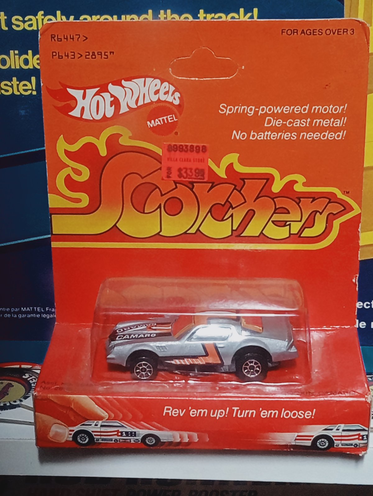 Hot Wheels 1979 Scorchers Sliver Chevy Camaro Z28