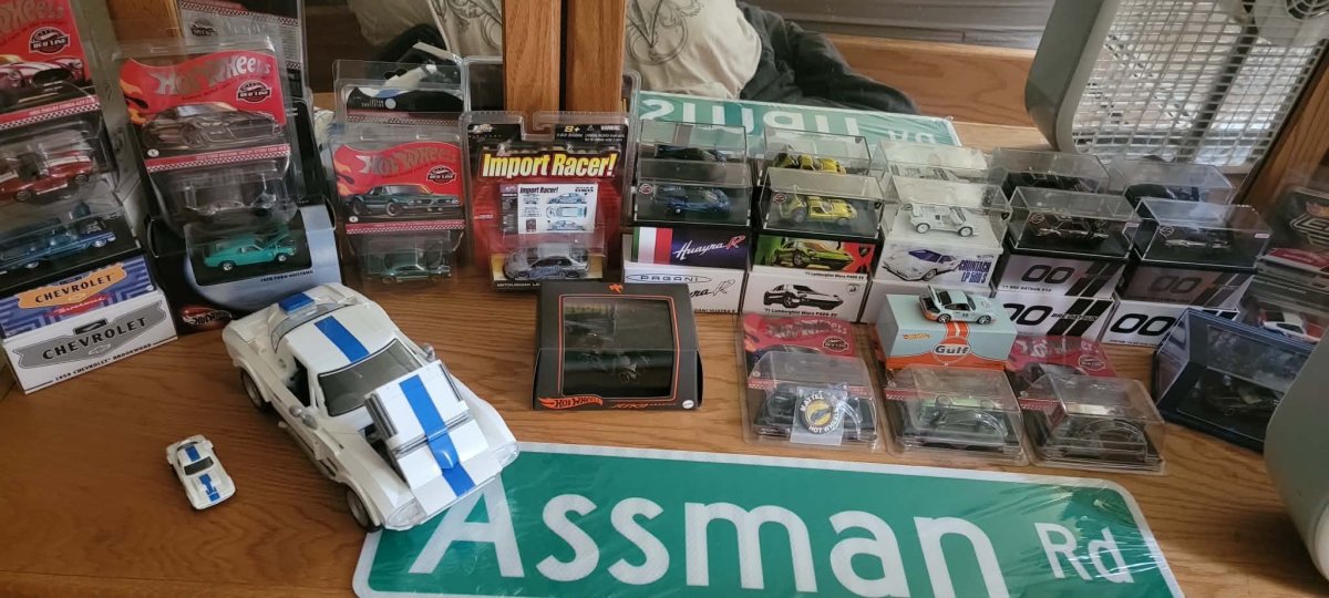 Some of the cars on my bedroom dresser